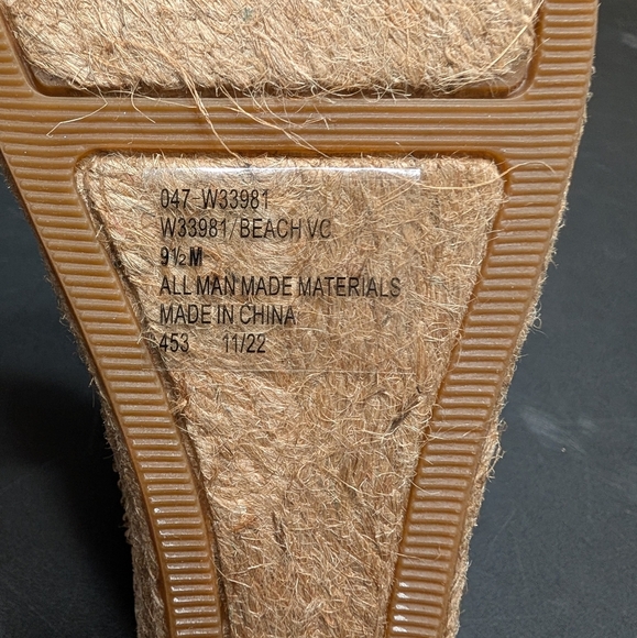 White Mountain Clear Beach Wedge Thong Sandals Silver Rhinestone Embellished 9.5 - Picture 5 of 9